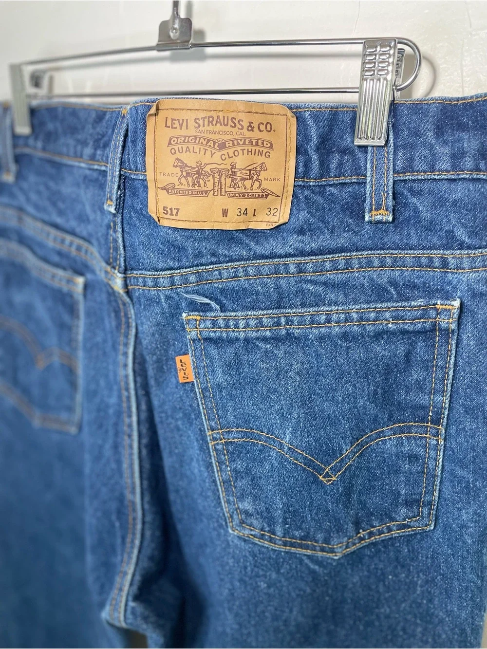 Vintage Levi’s 517 Orange Tab Jeans